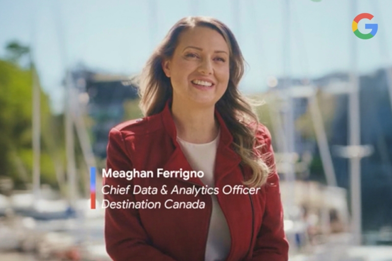 Meaghan from video with google logo