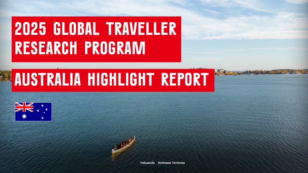 Highlight Report Australia Thumbnail with the text: 2025 GLOBAL TRAVELLER RESEARCH PROGRAM AUSTRALIA HIGHLIGHTS REPORT