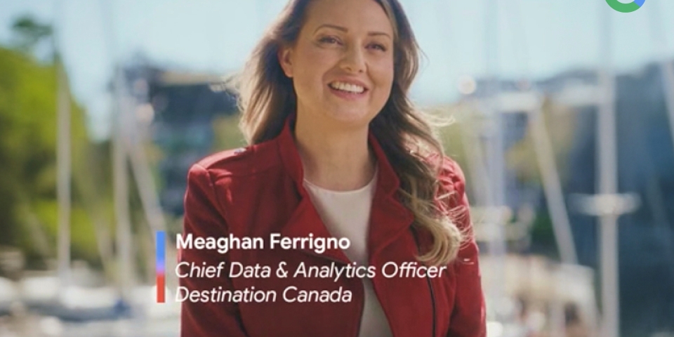 Meaghan from video with google logo